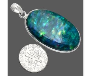 Dichroic Glass Pendant SDP153284 P-1001, 21x35 mm