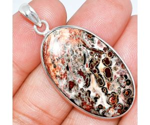 Leopard Skin Jasper Pendant SDP153452 P-1001, 20x34 mm