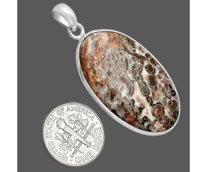 Leopard Skin Jasper Pendant SDP153452 P-1001, 20x34 mm