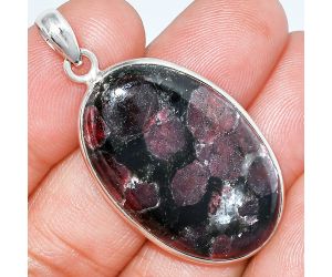 Russian Eudialyte Pendant SDP153453 P-1001, 21x33 mm