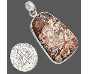 Leopard Skin Jasper Pendant SDP153456 P-1001, 21x31 mm