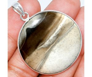 Flint Stone Pendant SDP153465 P-1001, 33x33 mm