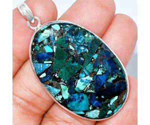 Multi Copper Turquoise Pendant SDP153471 P-1001, 27x42 mm