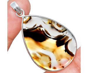 Montana Agate Pendant SDP153491 P-1001, 26x38 mm