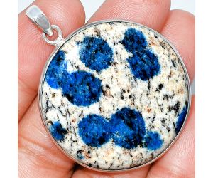 K2 Blue - Azurite In Quartz Pendant SDP153500 P-1001, 36x36 mm