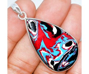 Fordite Detroit Agate Pendant SDP153517 P-1001, 21x36 mm