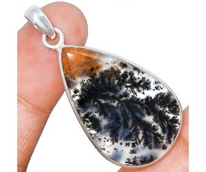 Robinson Ranch Plume Agate Pendant SDP153519 P-1001, 20x33 mm