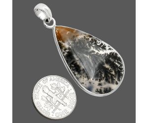 Robinson Ranch Plume Agate Pendant SDP153519 P-1001, 20x33 mm