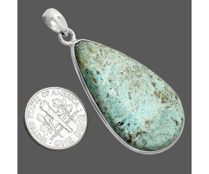 Royston Ribbon Turquoise Pendant SDP153531 P-1001, 21x37 mm