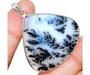 Robinson Ranch Plume Agate Pendant SDP153535 P-1001, 39x41 mm