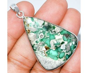 Utah Variscite Pendant SDP153541 P-1001, 28x38 mm