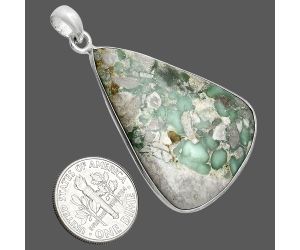 Utah Variscite Pendant SDP153541 P-1001, 28x38 mm