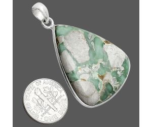 Utah Variscite Pendant SDP153543 P-1001, 27x34 mm