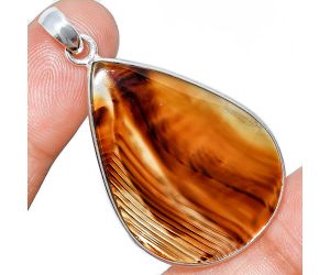 Montana Agate Pendant SDP153552 P-1001, 26x37 mm