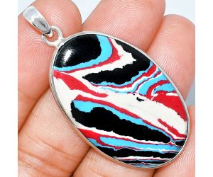 Fordite Detroit Agate Pendant SDP153555 P-1001, 23x38 mm