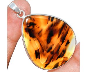 Montana Agate Pendant SDP153566 P-1001, 30x37 mm