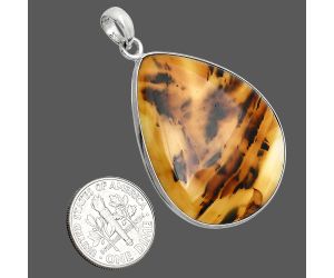 Montana Agate Pendant SDP153566 P-1001, 30x37 mm