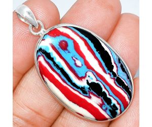 Fordite Detroit Agate Pendant SDP153567 P-1001, 23x35 mm