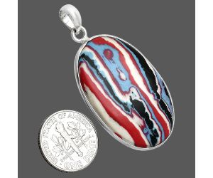 Fordite Detroit Agate Pendant SDP153567 P-1001, 23x35 mm