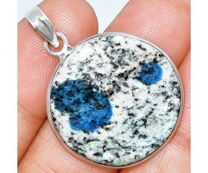 K2 Blue - Azurite In Quartz Pendant SDP153572 P-1001, 26x26 mm