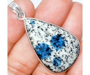 K2 Blue - Azurite In Quartz Pendant SDP153574 P-1001, 22x36 mm