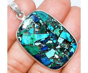 Multi Copper Turquoise Pendant SDP153575 P-1001, 23x34 mm