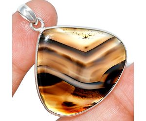 Montana Agate Pendant SDP153583 P-1001, 31x34 mm