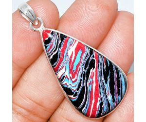 Fordite Detroit Agate Pendant SDP153588 P-1001, 20x37 mm