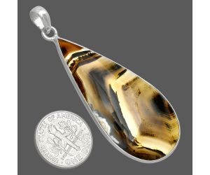 Montana Agate Pendant SDP153589 P-1001, 22x47 mm