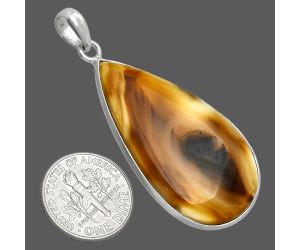 Montana Agate Pendant SDP153594 P-1001, 22x39 mm