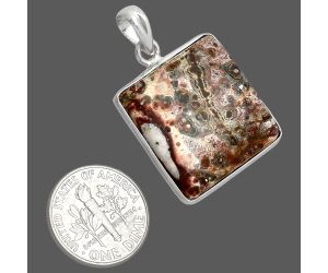 Leopard Skin Jasper Pendant SDP153602 P-1001, 22x22 mm