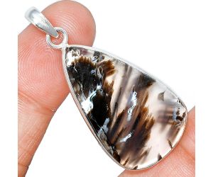 Tube Agate Pendant SDP153610 P-1001, 20x34 mm