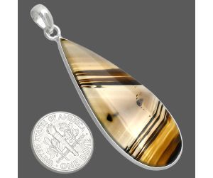 Montana Agate Pendant SDP153627 P-1001, 18x46 mm