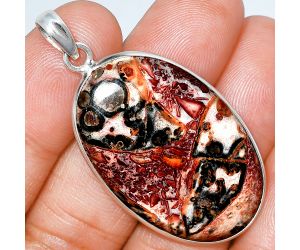 Leopard Skin Jasper Pendant SDP153628 P-1001, 23x36 mm