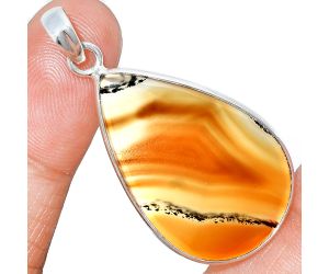 Montana Agate Pendant SDP153629 P-1001, 21x33 mm