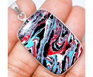 Fordite Detroit Agate Pendant SDP153639 P-1001, 24x36 mm