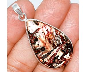 Leopard Skin Jasper Pendant SDP153649 P-1001, 20x33 mm