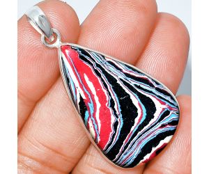 Fordite Detroit Agate Pendant SDP153661 P-1001, 22x36 mm