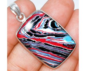 Fordite Detroit Agate Pendant SDP153663 P-1001, 20x29 mm