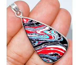 Fordite Detroit Agate Pendant SDP153666 P-1001, 21x38 mm