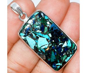 Multi Copper Turquoise Pendant SDP153667 P-1001, 18x31 mm