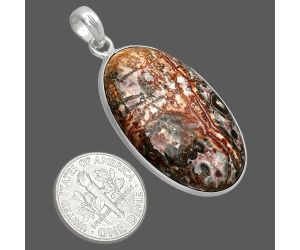 Leopard Skin Jasper Pendant SDP153669 P-1001, 20x33 mm