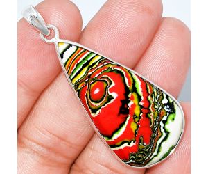 Fordite Detroit Agate Pendant SDP153677 P-1001, 20x42 mm