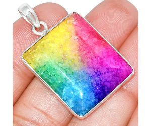 Multi Solar Quartz Pendant SDP153678 P-1001, 22x27 mm