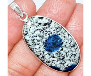 K2 Blue - Azurite In Quartz Pendant SDP153682 P-1001, 20x35 mm