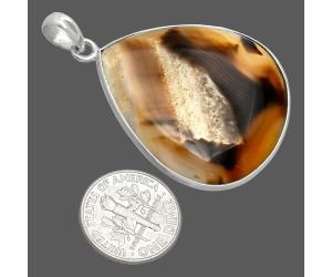 Montana Agate Pendant SDP153687 P-1001, 31x35 mm