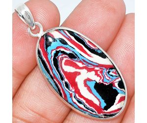 Fordite Detroit Agate Pendant SDP153688 P-1001, 19x34 mm