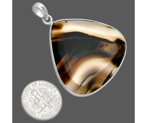 Montana Agate Pendant SDP153704 P-1001, 34x37 mm