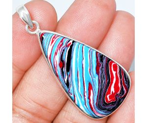 Fordite Detroit Agate Pendant SDP153708 P-1001, 20x38 mm