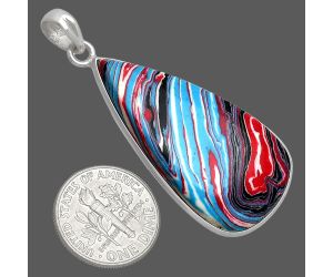 Fordite Detroit Agate Pendant SDP153708 P-1001, 20x38 mm